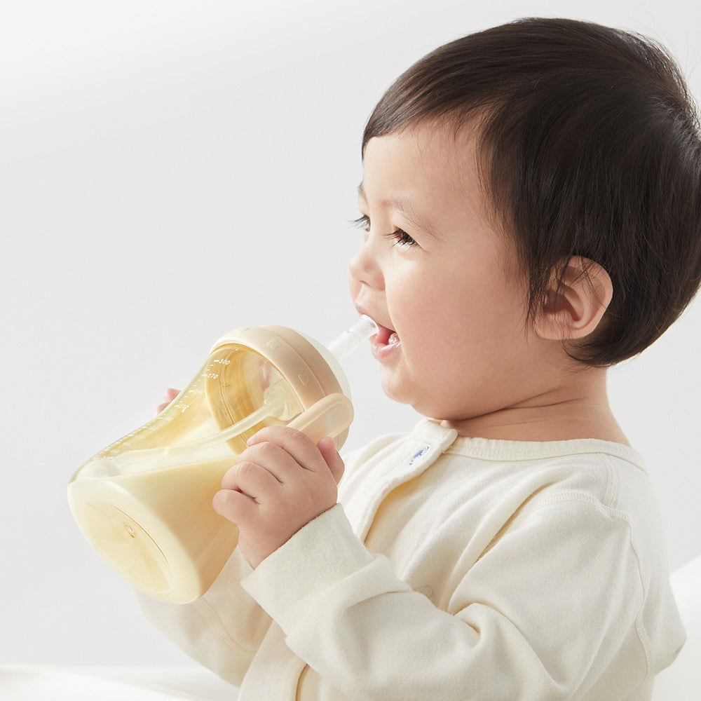 13°Tilted Straw Anti-Colic PPSU Bottle
