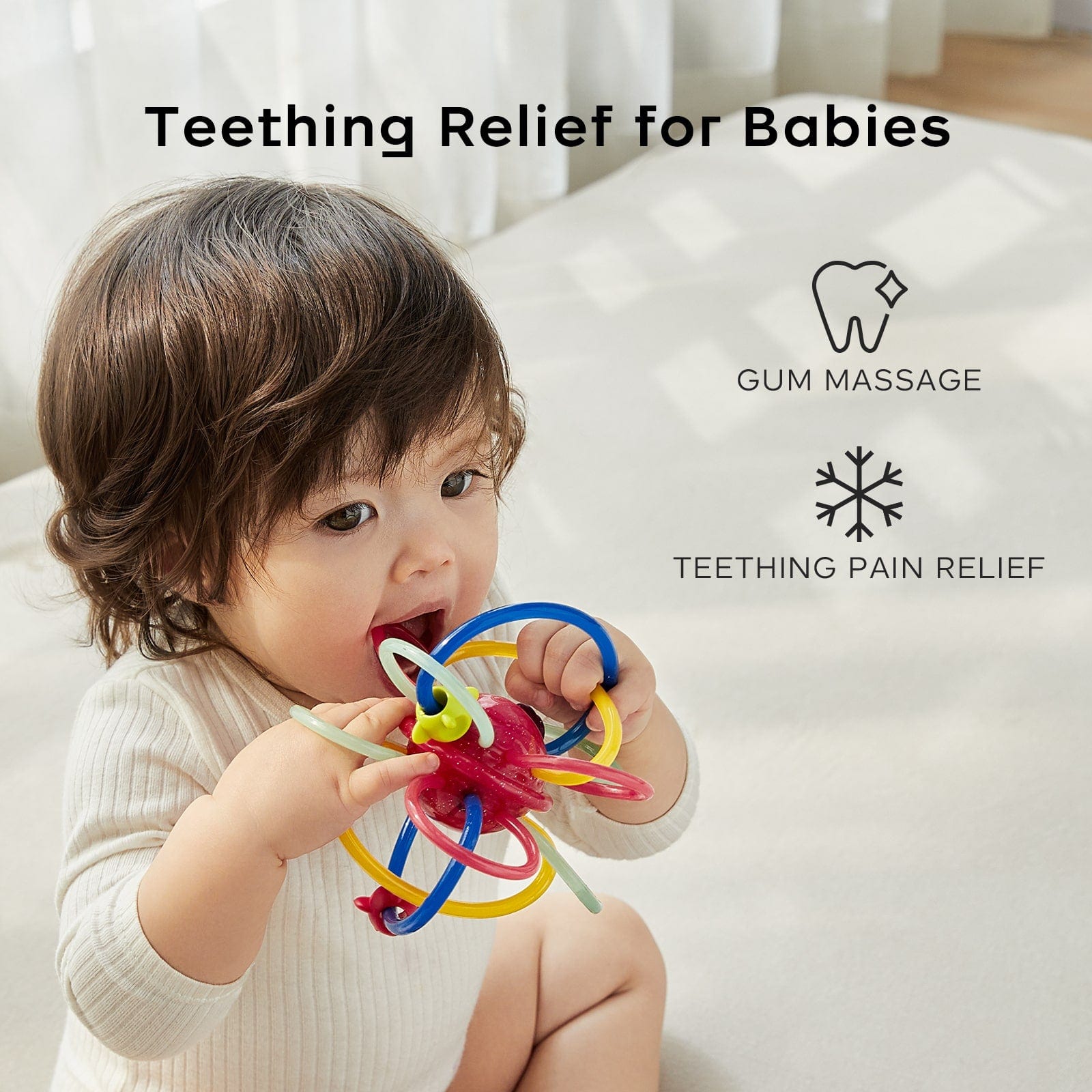 baby are biting the teether toys - Bc Babycare