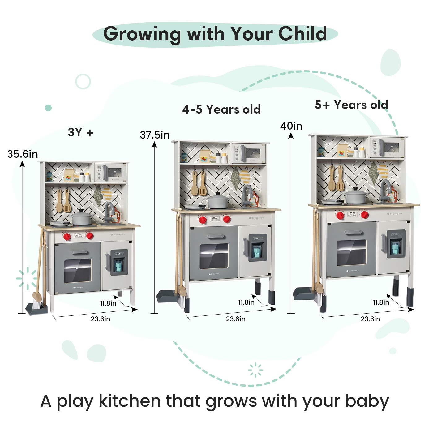 Pretend Play Kitchen Starter Accessories Wooden Play Set Perfect Starter  Set Kitchen Starter Accessories Wooden Play Set - Bed Bath & Beyond -  36933041