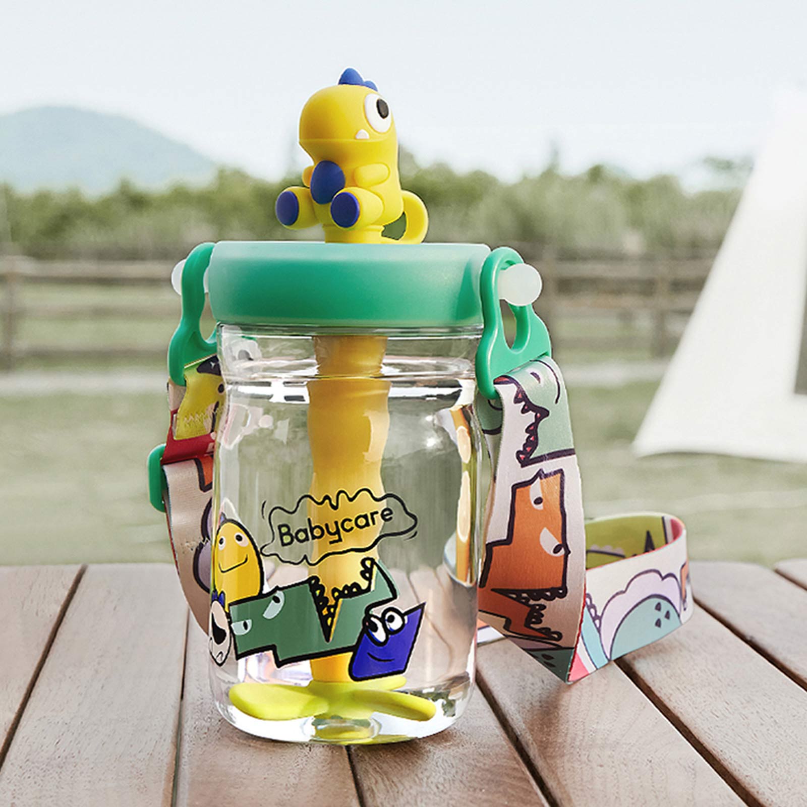 Kids Water Bottles Leak Proof Sippy Cup Durable Dinosaur Water