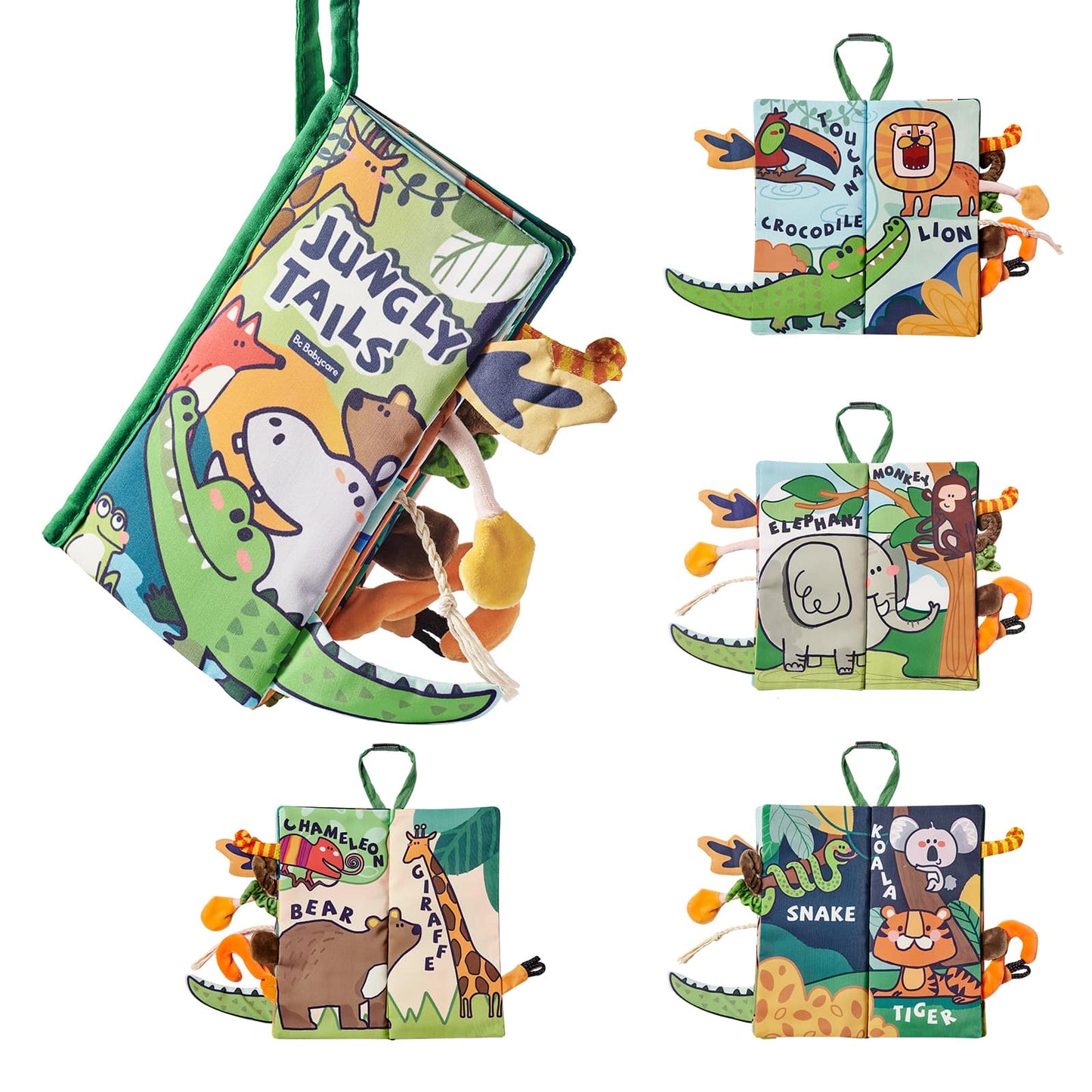 Jungle tails Soft Baby Cloth Books - Bc Babycare