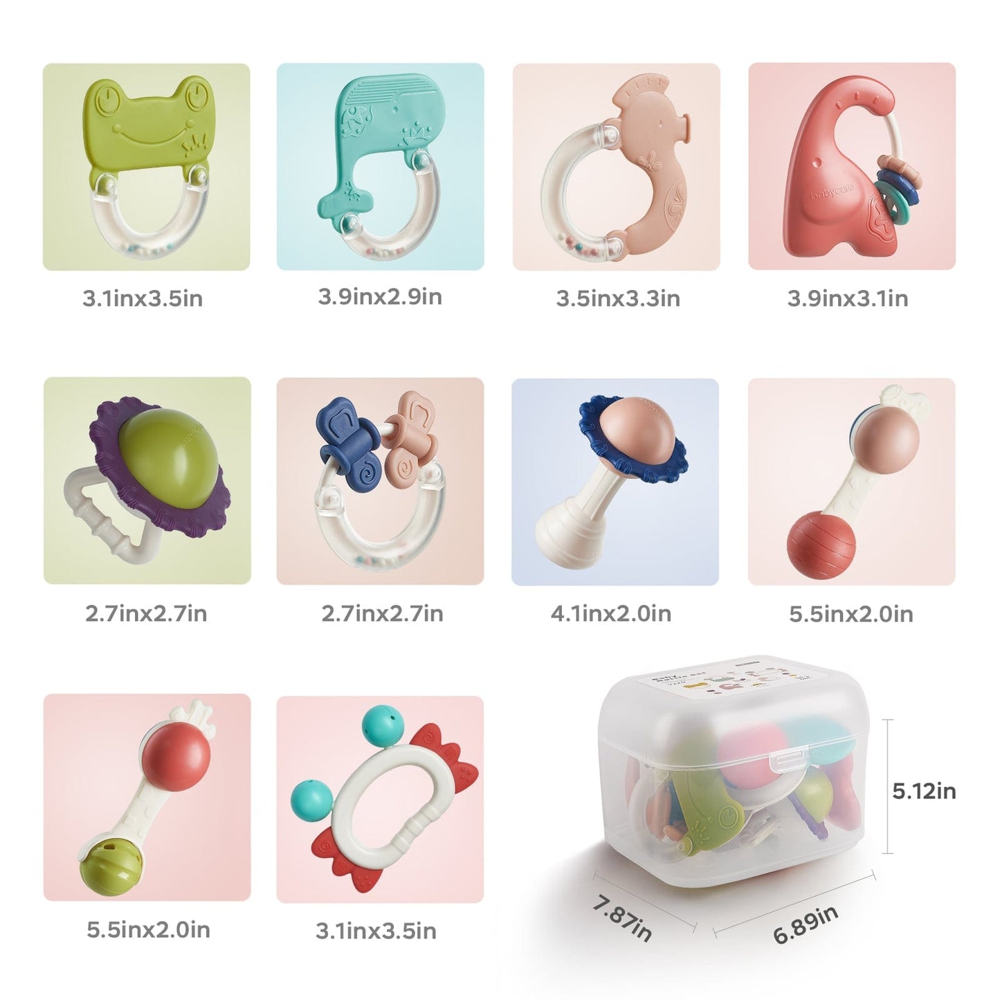Baby Rattle Set for newborn - Bc Babycare
