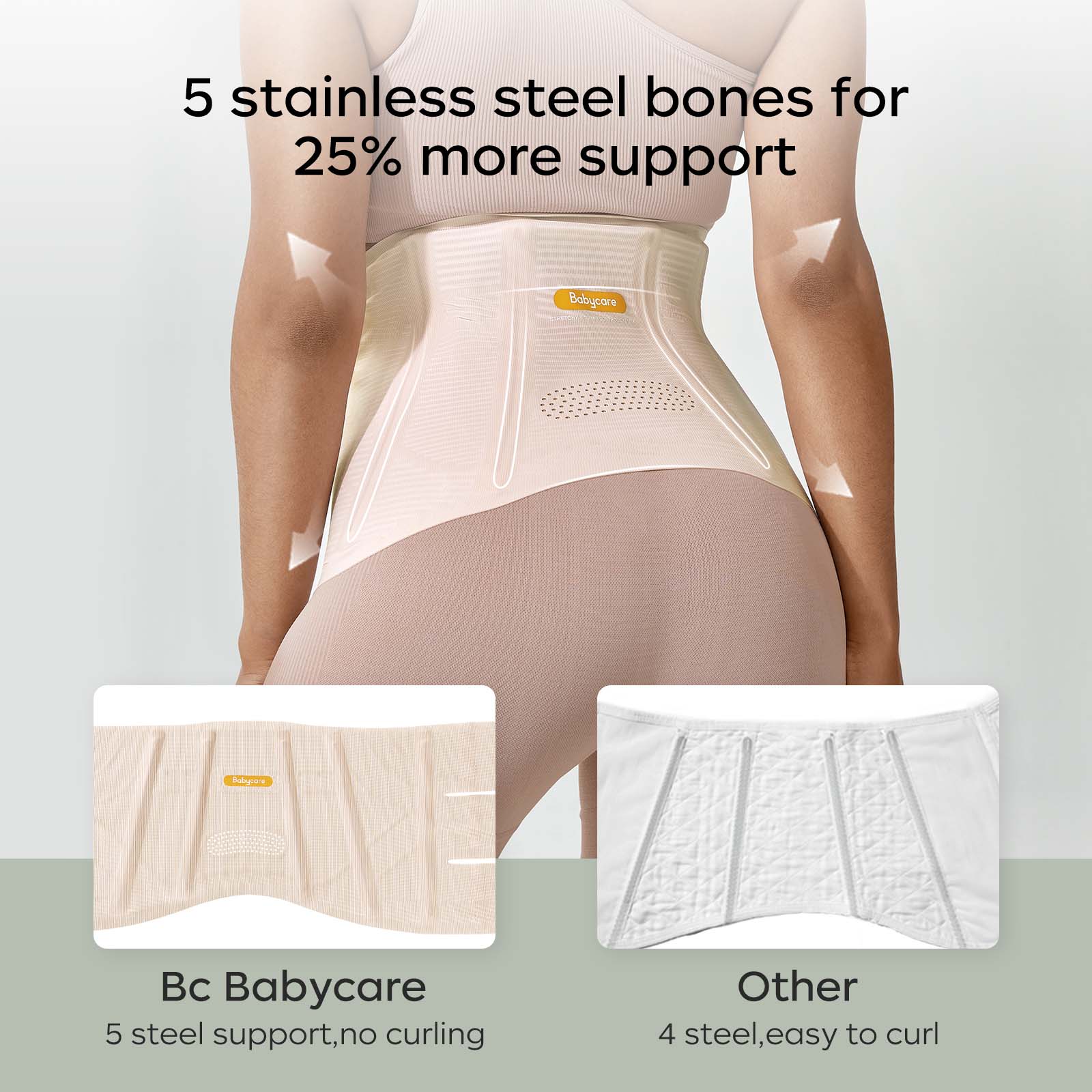 25 steel bone waist trainer (with Hand)