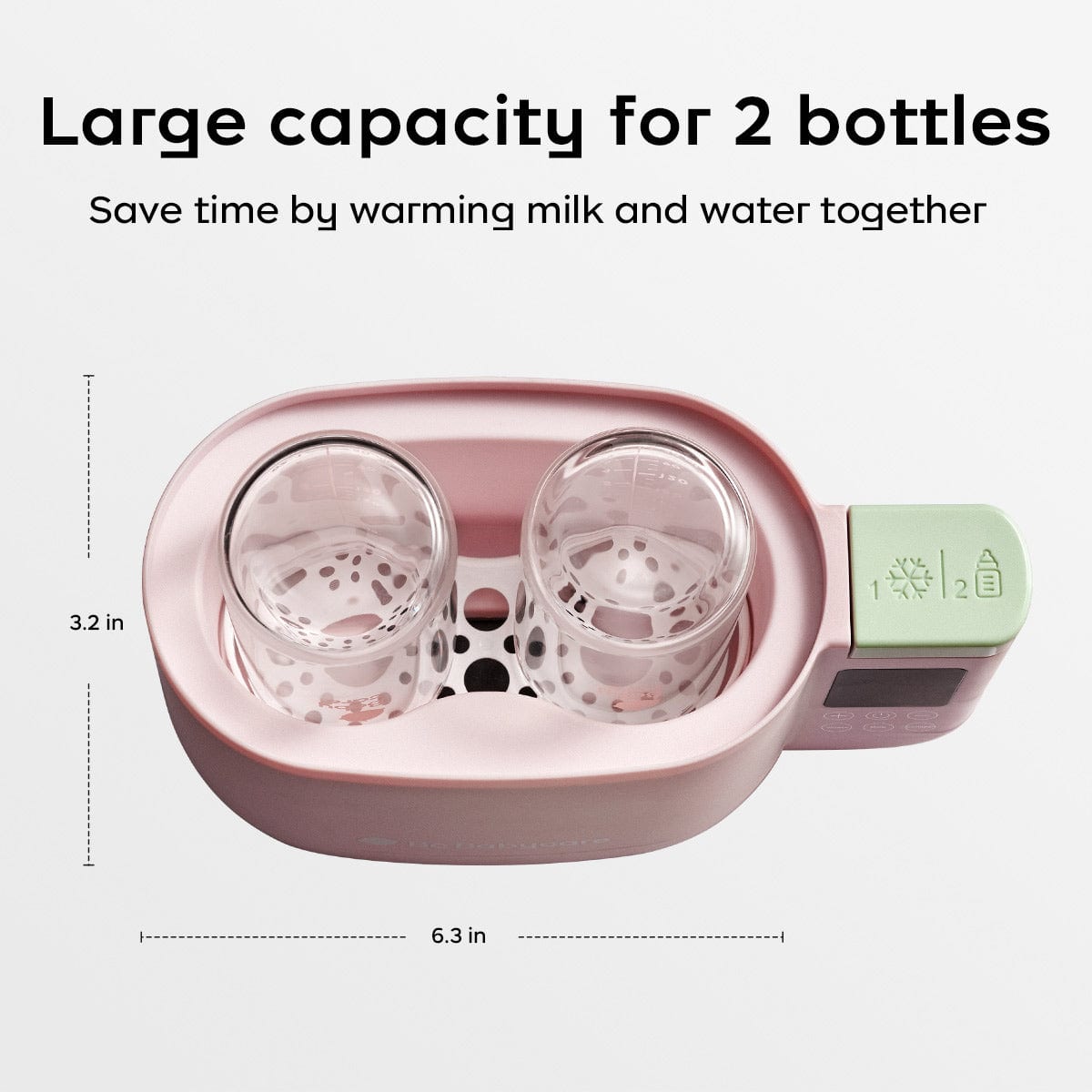 the first years bottle warmer can hold up to 2 bottles- Bc Babycare