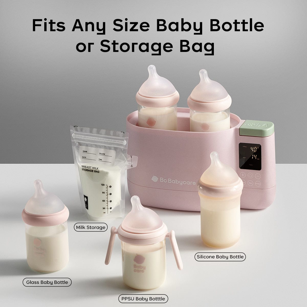 Bottle Warmer Portable Baby Milk Warmer with LCD Milk Fast Heater
